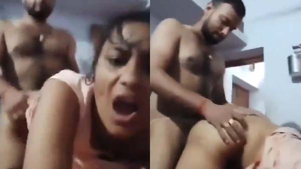 Hot girlfriend Poonam’s doggy style sex video