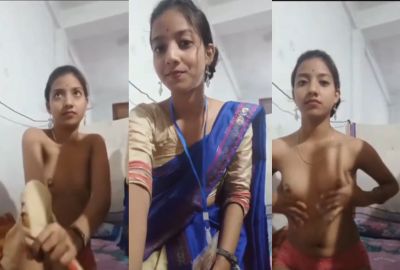indian collage girl open her cloths on camera