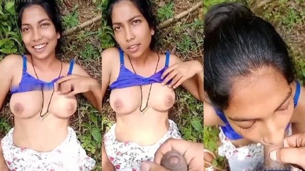 Village Girl Give Desi Blowjob In Jungle sex