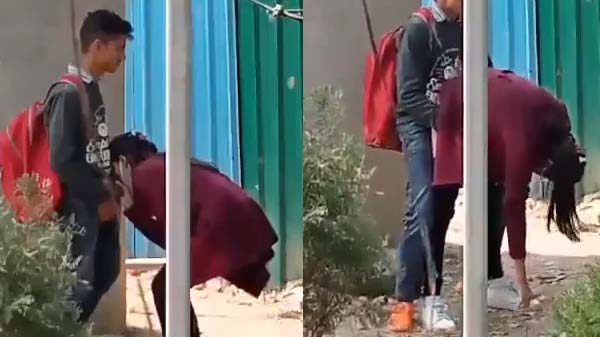 College girl apne lover ki land chus raha hai cctv viral clip