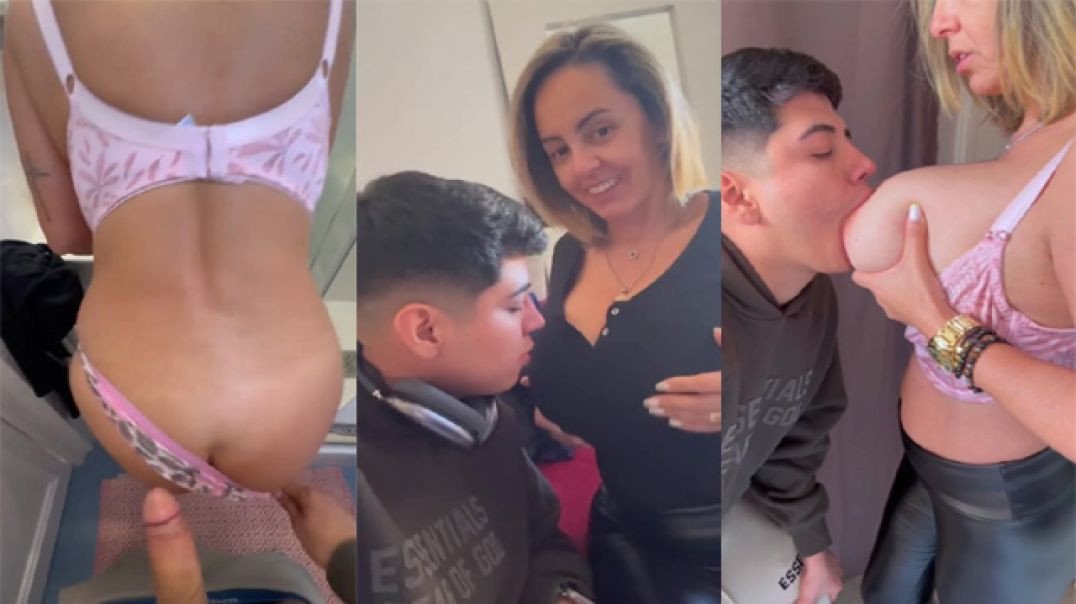 Aunty Enjoying Sex With Boy and Showing Her Huge Size Boobs