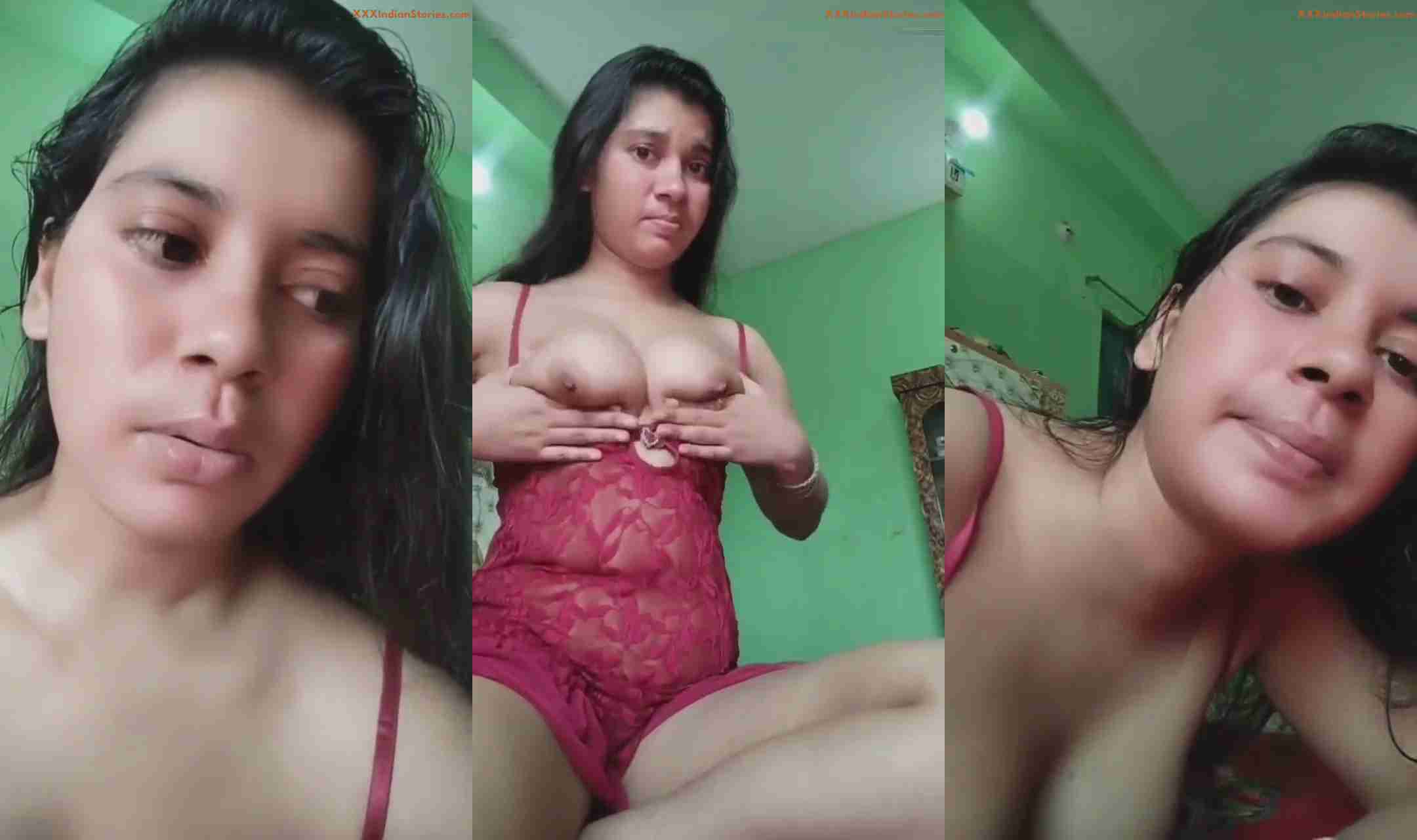 All New Bengali Girl Showing Her Nude Small Boobs