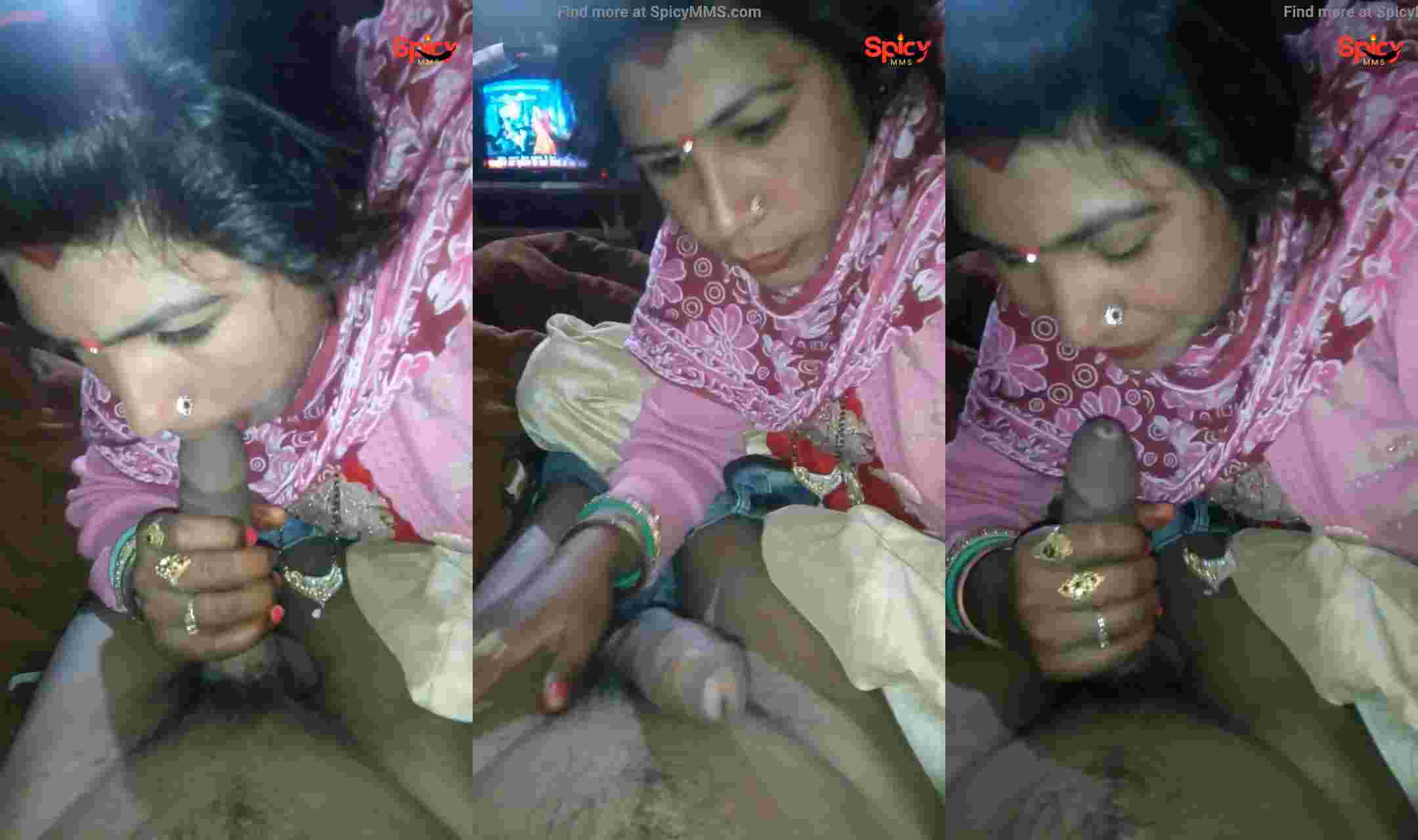 Desi Aunty Giving Oral Sex To Her Neighbour MMS Video