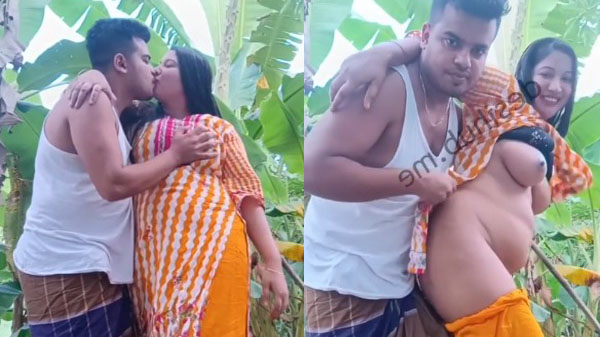 Kele ke bagicha me couple ki romance sex mms