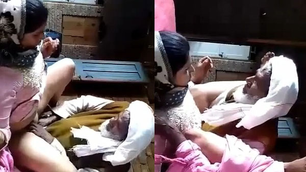 Muslim sasur apne bahu ko akele me lekar khub chudai de rahi hai