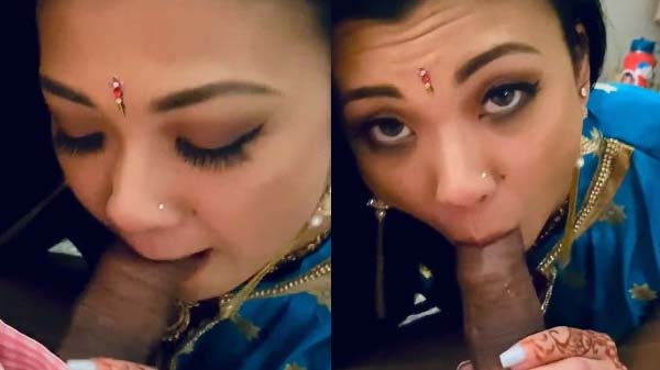 NRI Wife Blowjob And Chudai With Her Indian Husband