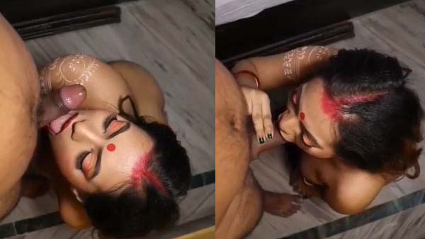 Cute sexy bhabhi devar ke mota land munh mein leke blowjob